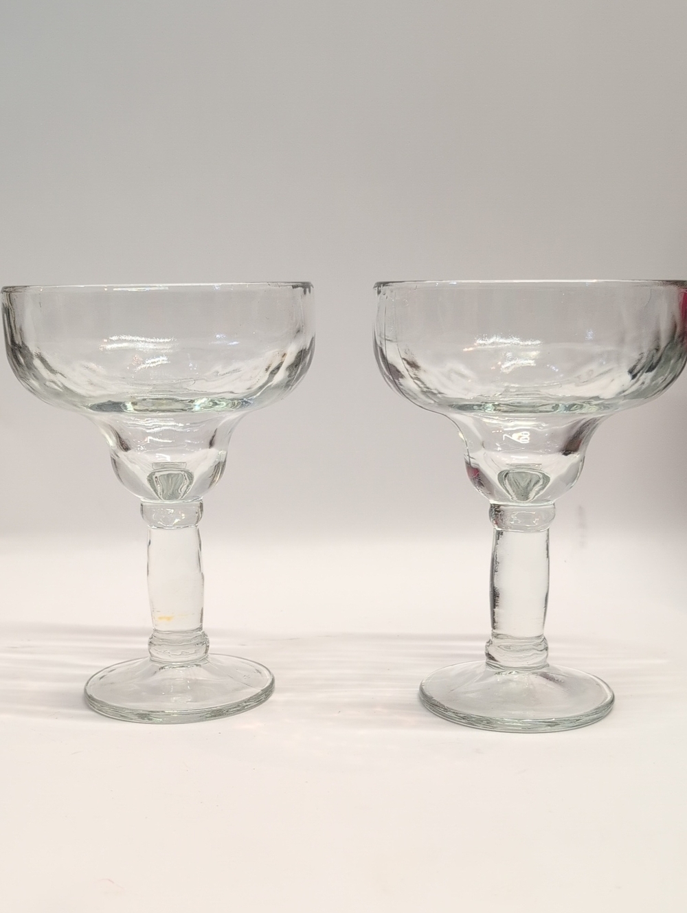 Vintage Made In Mexico Clear Glass Margarita Coupes - 2-Pack